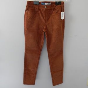 Old Navy rockstar skinny burnt orange corduroy pants